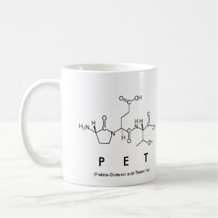 Taza De Café Mascota péptido nombre mug