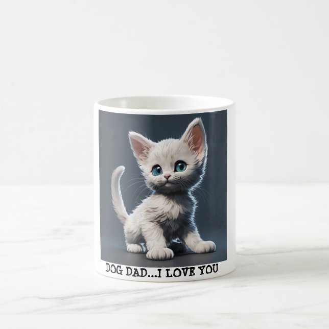 Taza De Café Mascota personalizado del Día del Padre (Centro)