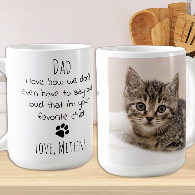 Taza De Café Mascota personalizado lindo foto perro gato papá (Subido por el creador)