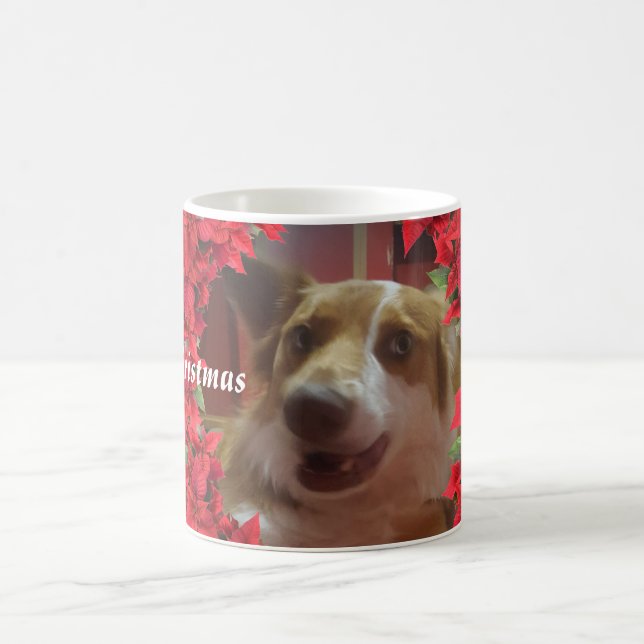Taza De Café Mascota personalizado Navidades fotográficos (Centro)