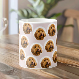 Taza De Café Mascota personalizado Photo Mug | Rosa personaliza