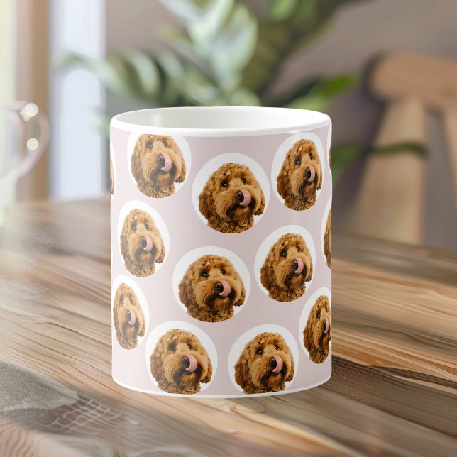 Taza De Café Mascota personalizado Photo Mug | Rosa personaliza (Subido por el creador)