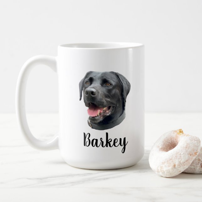 Taza De Café Mascota personalizado regalo personalizado de perr (Con donut)