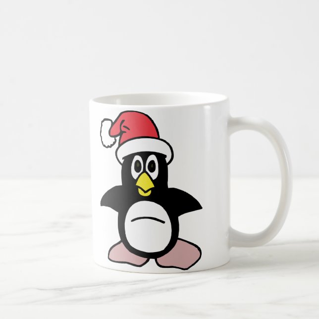 Taza De Café Mascota pingüino de Santa María (Derecha)