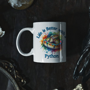 Taza De Café Mascota Python amante de la mascota Café Drinker R
