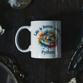 Taza De Café Mascota Python amante de la mascota Café Drinker R