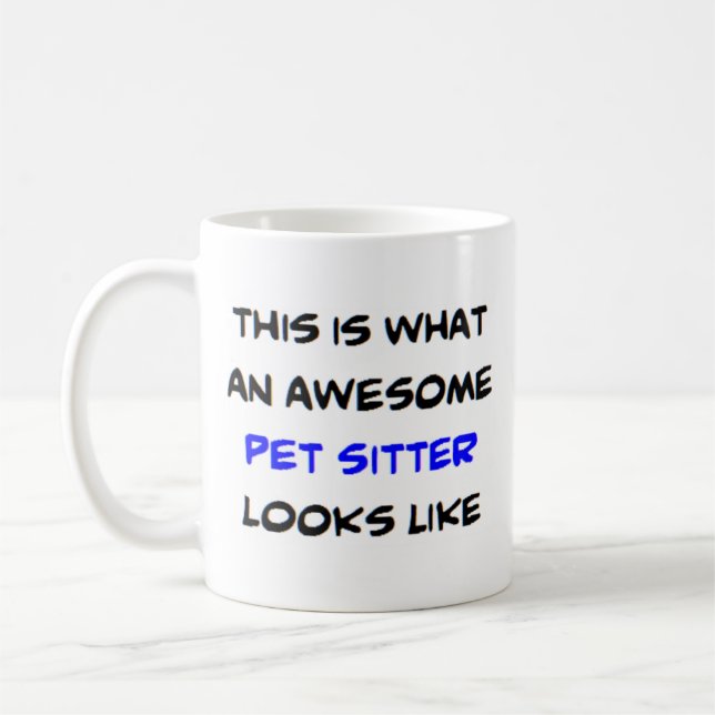 Taza De Café mascota sitter, impresionante (Izquierda)