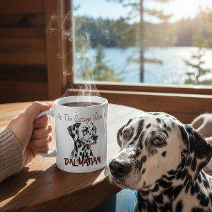 Taza De Café Mascotas Dalmatian negro/blanco mío