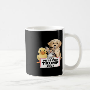 Taza De Café Mascotas De Trump Divertido Voto Al Presidente 202