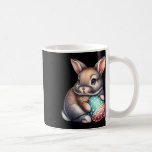 Taza De Café Mascotas del Conejo Cuto de Pascua Huevos Granjero