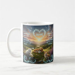 Taza De Café Mascotas inspiradoras y naturaleza: citas motivado