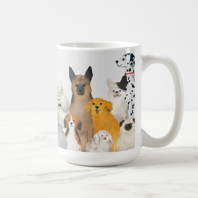Taza De Café Mascotas, perros y gatos (Derecha)
