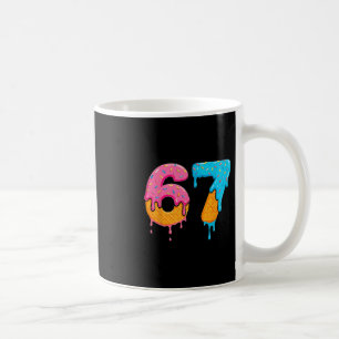 Taza De Café Mason 67 Helado Goteo Meme Seis Siete