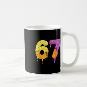 Taza De Café Mason 67 Helado Goteo Meme Seis Siete Divertido