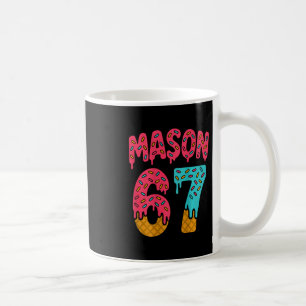 Taza De Café Mason 67 Helado Meme Divertido Seis Siete (en Ck) 