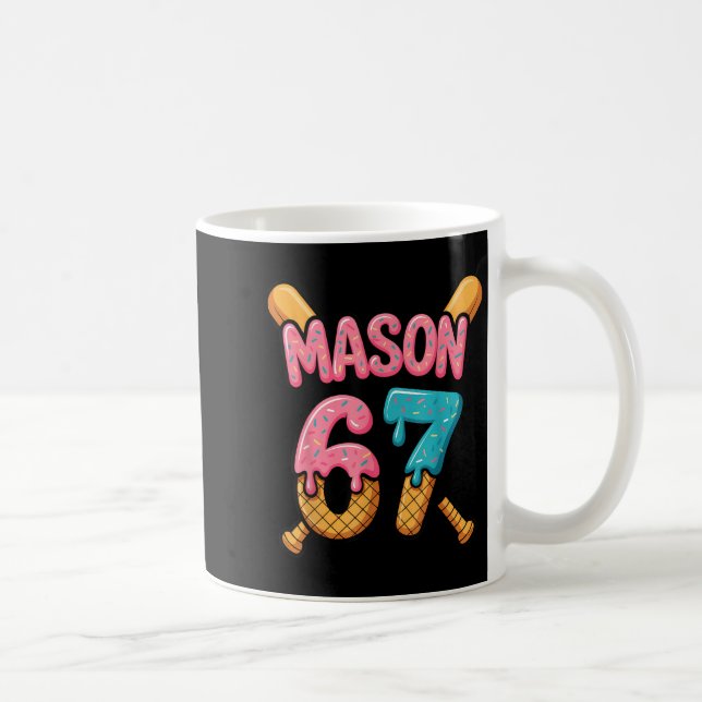 Taza De Café Mason 67 Ice Cream Drip Baseball  (Derecha)