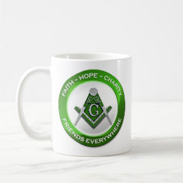Taza De Café Masonic Mug Green