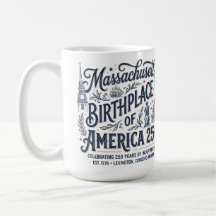 Taza De Café Massachusetts: Cuna de América 250