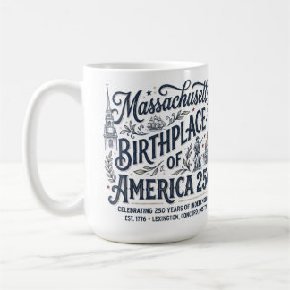 Taza De Café Massachusetts: Cuna de América 250