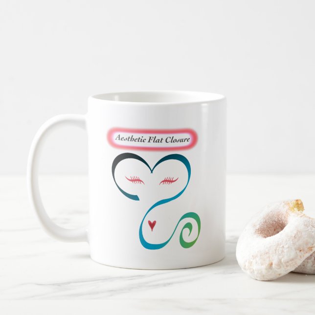 Taza De Café Mastectomía bilateral estética de cierre plano (Con donut)