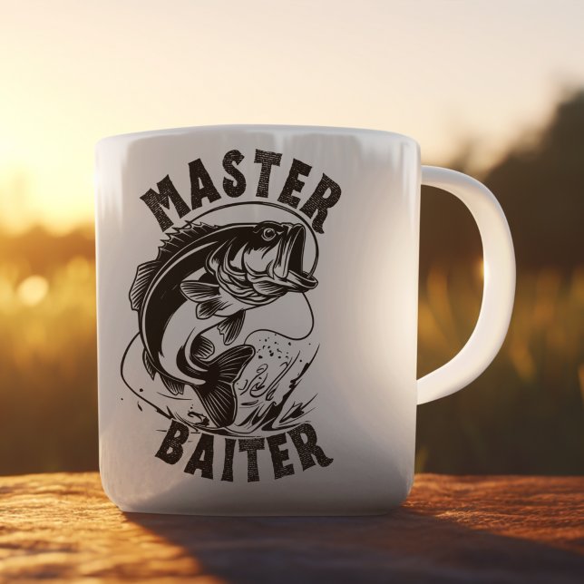 Taza De Café Master Baiter – Cool Gift for Fishing Lovers  (Subido por el creador)