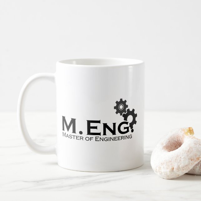 Taza De Café Master of Engineering mit Zahnrad (Con donut)