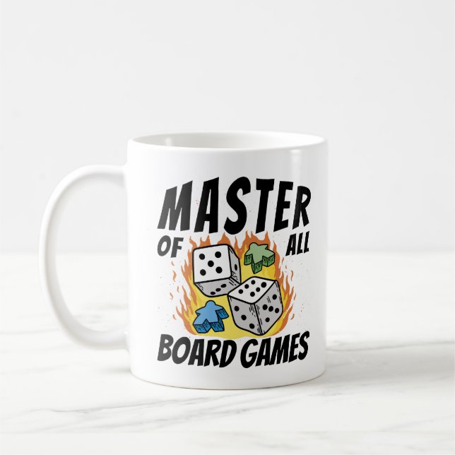 Taza De Café Master von allen Brettspielen Design (Izquierda)