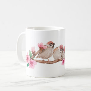Taza De Café Mata de aves de primavera