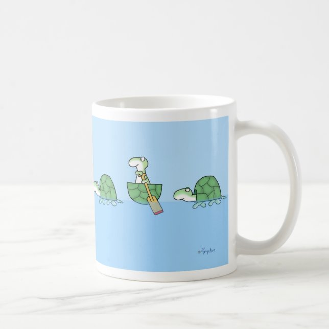 Taza De Café Mata de PADDLING TURTLES por Sandra Boynton (Derecha)