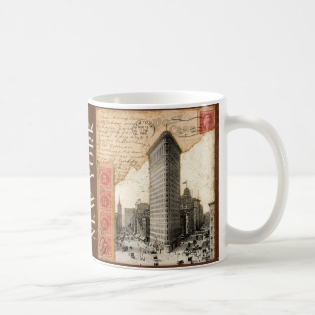 Taza De Café Matasellos, Nueva York (Derecha)