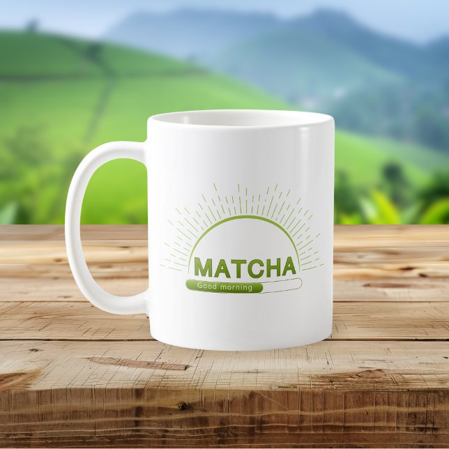 Taza De Café Matcha Lover Good Morning Green Mug (Subido por el creador)