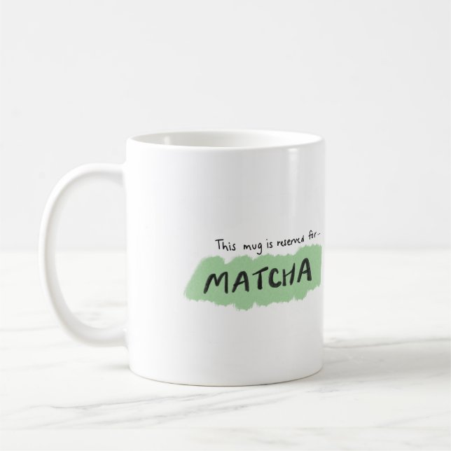 Taza De Café Matcha Lover, Mug Illustration (Izquierda)