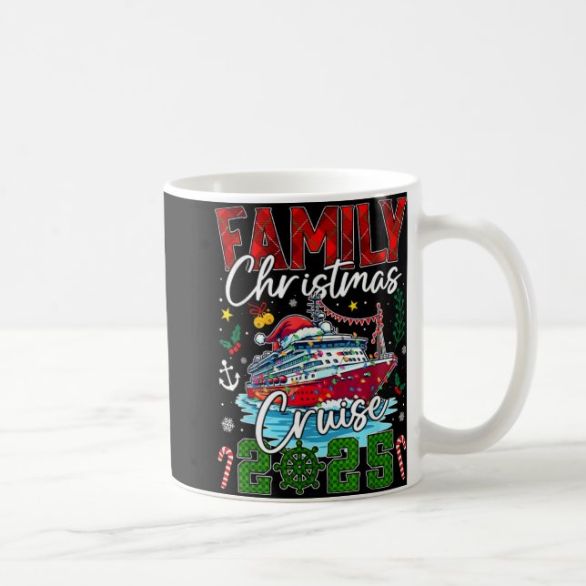 Taza De Café Matching Family Christmas Cruise 2025 Xmas Men Wom (Derecha)