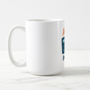 Taza De Café Matemática minimalista - Calculadora, regla