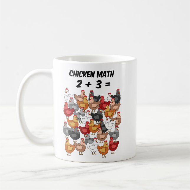 Taza De Café Matemáticas de pollo (Izquierda)