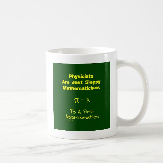 Taza De Café Matemáticas descuidada (Derecha)