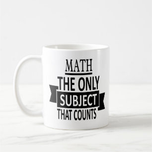 Taza De Café Matemáticas. El único tema que cuenta. Chiste de