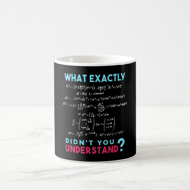 Taza De Café Matemáticas graciosas de Chiste de fórmula física (Centro)