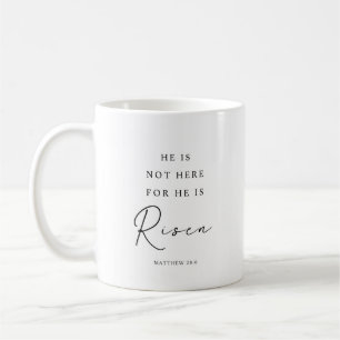 Taza De Café Mateo 28:6 Se levanta, Pascua Cristiana