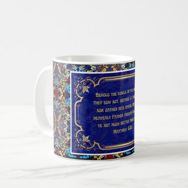 Taza De Café Mateo 6:26 - (Anverso izquierdo)