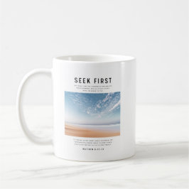 Taza De Café Mateo 6:33-34 Buscad Primero el Reino de Dios