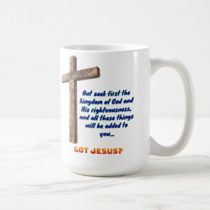 Taza De Café Mateo 6:33 Cruz