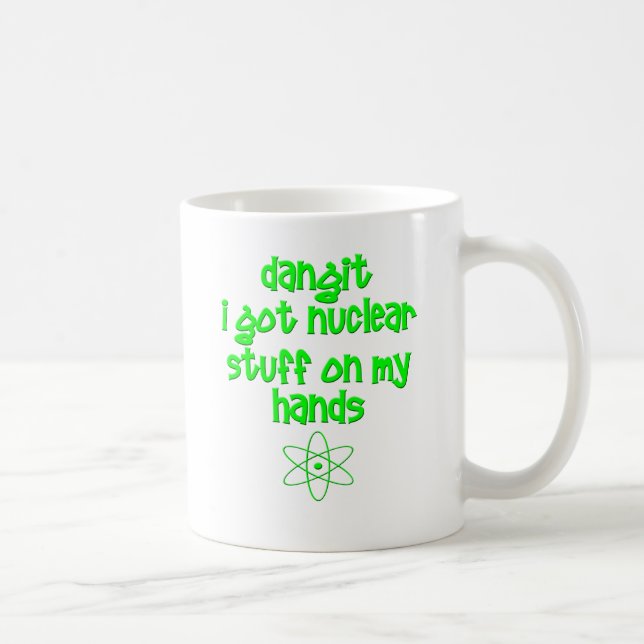 Taza De Café Materia nuclear en las manos (Derecha)