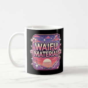 Taza De Café Material Waifu"