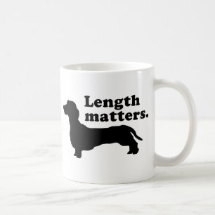Taza De Café "Materias de la longitud." (Dachshund)