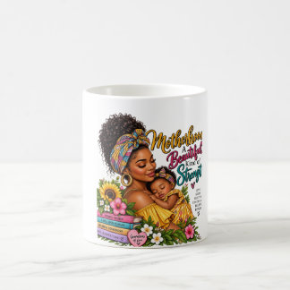Taza De Café Maternidad Hermosa Amable y Fuerte