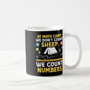 Taza De Café Math Camp Math Camper Matemático Camping Mathem