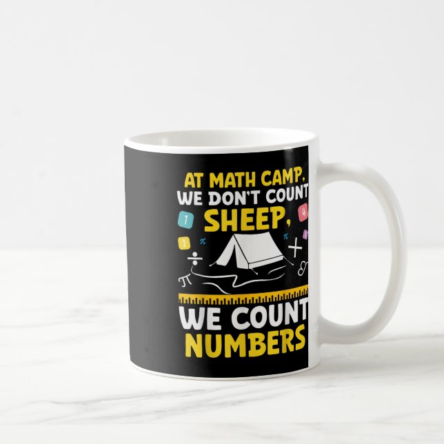 Taza De Café Math Camp Math Camper Matemático Camping Mathem (Derecha)