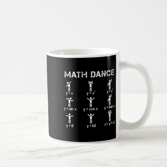 Taza De Café Math Dance Funciones algebraicas Graciosa Camisa d (Derecha)