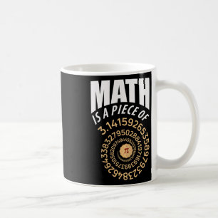 Taza De Café Math Es Una Pieza De Pi Pie 3.14 Números Repetidos